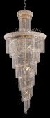 Chandelier 30% Lead Crystal Spiral Collection # DVR18003072 W30" x H72" Chandelier 30% Lead Crystal Spiral Collection # DVR18003072 W30" x H72"