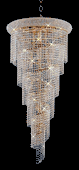 Chandelier 30% Lead Crystal Spiral Collection # DVR18012248 W22" x H48" Chandelier 30% Lead Crystal Spiral Collection # DVR18012248 W22" x H48"
