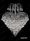 Chandelier 30% lead Crystal # SR204720a Size W14" x H16"