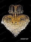 Chandelier 30% lead Crystal # SR2047ag Size W16" x H18"