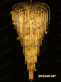 Chandelier 30% lead Crystal # SR204836ag Size W30" x H65" Chandelier 30% lead Crystal # SR204836ag Size W30" x H65"
