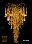 Chandelier 30% lead Crystal # SR204840ag Size W36" x H70"