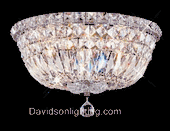 Chandelier 30% Lead Crystal Tranquil Collection # DVR2528-129 Size W10" x H8"