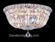 Chandelier 30% lead Crystal Tranquil Collection # DVR2528-129 Size w12" x H9"