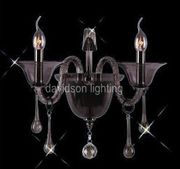 Chandelier 30% Lead Crystal Vienna Collection # DVR2003W1414  W14" x H14"