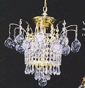 Chandelier 30% lead Crystal # VL88007L3ag Size W12" x H13"