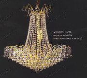 Chandelier 30% lead Crystal # VL88021L9ag Size w20" x h27"