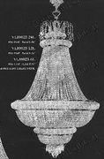Chandelier 30% lead Crystal # VL88023L24a Size w24" x h32"