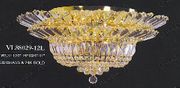 Chandelier 30% lead Crystal # VL88029L12ag Size w26" x h14"