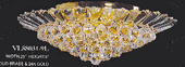 Chandelier 30% lead Crystal # VL88031L9ag Size w26" x h11"