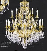 Chandelier 30% lead Crystal # VL88045L18ag Size w30" x h56"