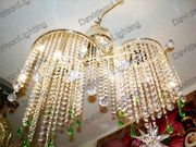 Chandelier 30% lead Crystal # YD2008L8a Size w26" x h24"