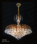 Chandelier 30% lead Crystal # YD2301L6ag Size w12"xh14" Chandelier 30% lead Crystal # YD2301L6ag Size w12"xh14"