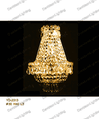 Chandelier 30% lead Crystal # YD2313L3ag Size w18" x h11"