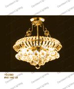 Chandelier 30% lead Crystal # YD2393L6ag Size w20" x h22"