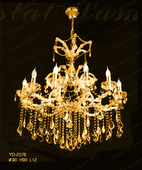 Chandelier 30% lead Crystal # YD2576L12ag Size w48" x h40" Chandelier 30% lead Crystal # YD2576L12ag Size w48" x h40"