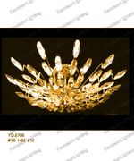 Chandelier 30% lead Crystal # YD2708L12ag Sizew34" x h 30"