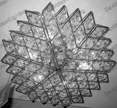 Chandelier 30% lead Crystal # YD2937L6a Size w20" x h10" Chandelier 30% lead Crystal # YD2937L6a Size w20" x h10"