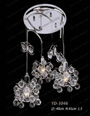Chandelier 30% lead Crystal # YD3046L3a Size w10" x h14"