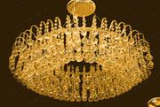 Chandelier 30% lead Crystal # YD3095L12ag Size w24" x h18"