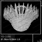 Chandelier 30% lead Crystal # YD3386L6a Size w20" x h22"