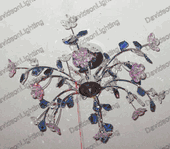 Chandelier 30% lead Crystal # YD3449L12a Size w20" x h11"