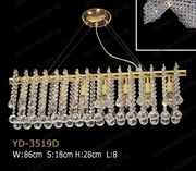 Chandelier 30% lead Crystal # YD3519L8a Size w34" x h9"