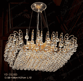 Chandelier 30% lead Crystal # YD3528DL12ag Size w35" x h11" Chandelier 30% lead Crystal # YD3528DL12ag Size w35" x h11"