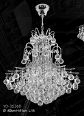 Chandelier 30% lead Crystal # YD3536DL15a Size w20" x h21" Chandelier 30% lead Crystal # YD3536DL15a Size w20" x h21"