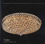 Chandelier 30% lead Crystal # YD9831L21a Size w12" x h10"