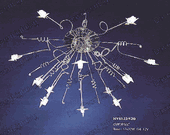 Contemporary Lighting Fixture Modern Hanging Chandelier #HY6022L12 Size w38" x h22"