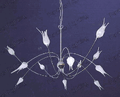 Contemporary Lighting Fixture Modern Hanging Chandelier #HY9110L12 Size w32" x h18"