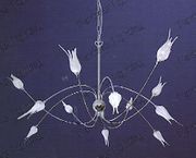 Contemporary Lighting Fixture Modern Hanging Chandelier #HY9110L12 Size w32" x h18"