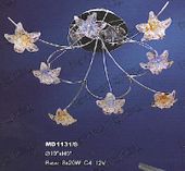 Contemporary Lighting Fixture Modern Hanging Chandelier #MD1131L8 Size w19" x h9"