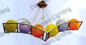 Contemporary Lighting Fixture Modern Hanging Chandelier #MX5179L6 Size w35" x h18"