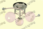 Contemporary Lighting Fixture Modern Hanging Chandelier #MX5846L3 Size w18" x h19"