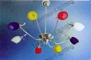 Contemporary Lighting Fixture Modern Hanging Chandelier #MX60666L8 Size w29" x h20"