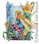 Conversation by Abranda Icle Sisson   8"x10" Ceramic Art Tile with recessed hangers for tabletop or wall hanging purposes