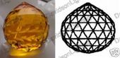 Crystal Brown Ball 24% Lead Color Faceted Sphere 40 mm - 1.5" # 701-40