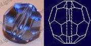 Crystal Sapphire Bead 30% Lead Color  10 mm # 1502-10