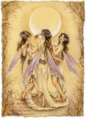 Dance of the Graces by Selina Fenech 8"x10" Ceramic Art Tile with recessed hangers for tabletop or wall hanging purposes Dance of the Graces by Selina Fenech 8"x10" Ceramic Art Tile with recessed hangers for tabletop or wall hanging purposes