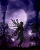 Dancing In The Moon Light by Julie Fain 8"x10" Ceramic Art Tile with recessed hangers for tabletop or wall hanging purposes Dancing In The Moon Light by Julie Fain 8"x10" Ceramic Art Tile with recessed hangers for tabletop or wall hanging purposes
