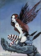 Destiny by David Gough   8"x10" Ceramic Art Tile with recessed hangers for tabletop or wall hanging purposes