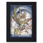 Dream by Artist Jody Bergsma Dream by Artist Jody Bergsma Tile mural of Six (6"x6" tiles) framed in a black wood frame Dimensions (LxWxH): 22.00 x 26.00 x 1.00 in.