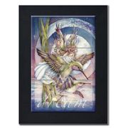 Dream by Artist Jody Bergsma Dream by Artist Jody Bergsma Tile mural of Six (6"x6" tiles) framed in a black wood frame Dimensions (LxWxH): 22.00 x 26.00 x 1.00 in.