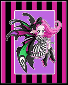 Elegant Gothic Fairy by Chrissy Clark 8"x10" Ceramic Art Tile with recessed hangers for tabletop or wall hanging purposes Elegant Gothic Fairy by Chrissy Clark 8"x10" Ceramic Art Tile with recessed hangers for tabletop or wall hanging purposes