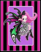 Elegant Gothic Fairy by Chrissy Clark   8"x10" Ceramic Art Tile with recessed hangers for tabletop or wall hanging purposes