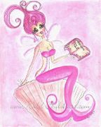 Fairy Wings and Mermaid Tails by Sherri Baldy   8"x10" Ceramic Art Tile with recessed hangers for tabletop or wall hanging purposes