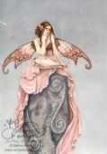 Far Far Away by Selina Fenech 8"x10" Ceramic Art Tile with recessed hangers for tabletop or wall hanging purposes Far Far Away by Selina Fenech 8"x10" Ceramic Art Tile with recessed hangers for tabletop or wall hanging purposes