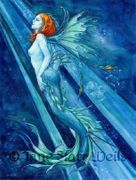 Fierce Beauty by Jane Starr Weils   8"x10" Ceramic Art Tile with recessed hangers for tabletop or wall hanging purposes